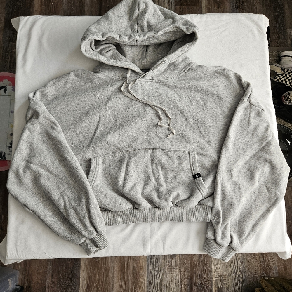 Popflex Cloud Hoodie Crop Gray S/M